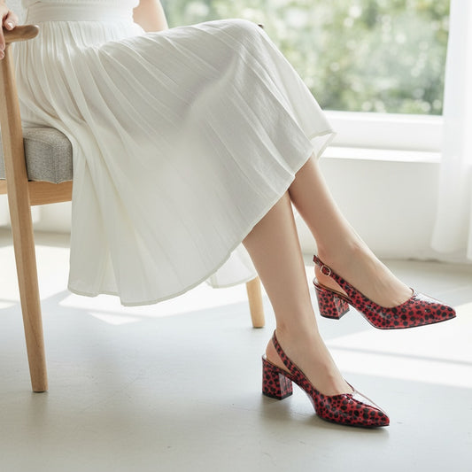 Night Shade Sling Back - Maroon