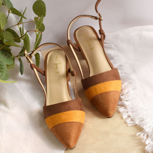 Fizzy Court Shoes - Mustard