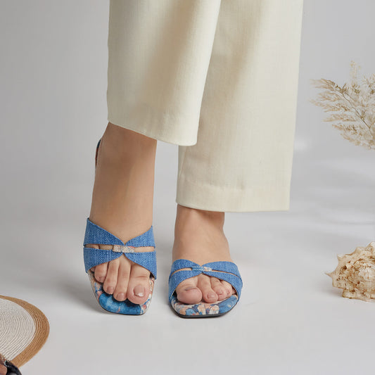 Jute Slides - Blue