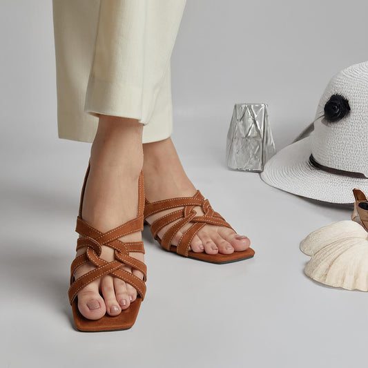 Sea Wave Sandal - Mustard