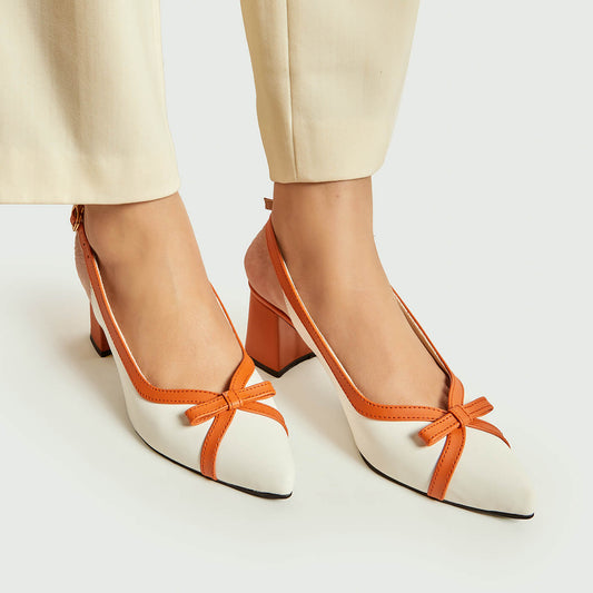 Sandy Fuzz Sling Back