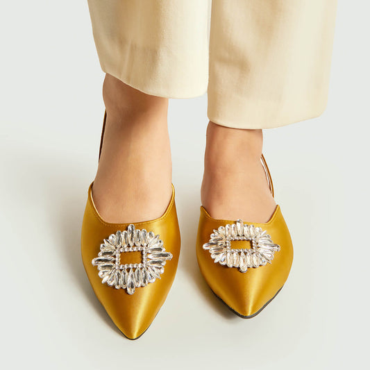 Crystal Rose Mule - Tale Olive