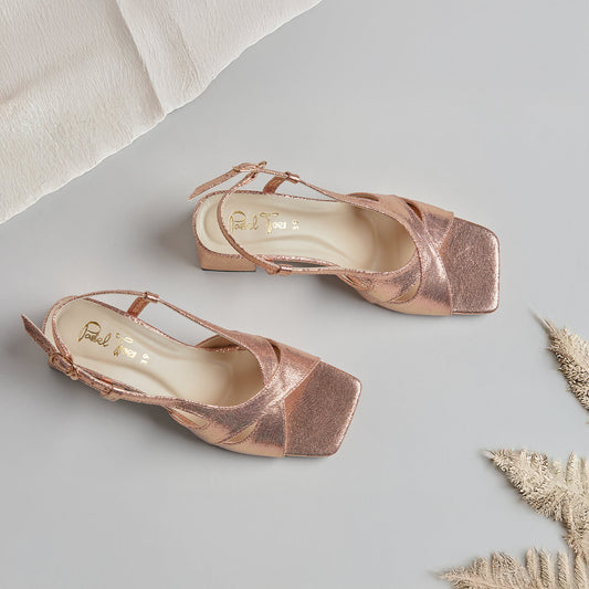 Rome Heels - Peach