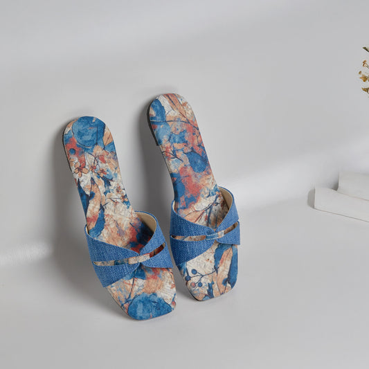 Jute Slides - Blue