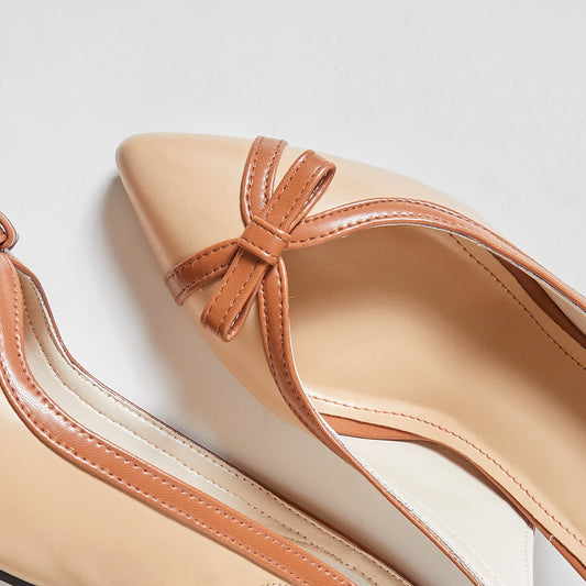 Sandy Fuzz Sling Back - Brown