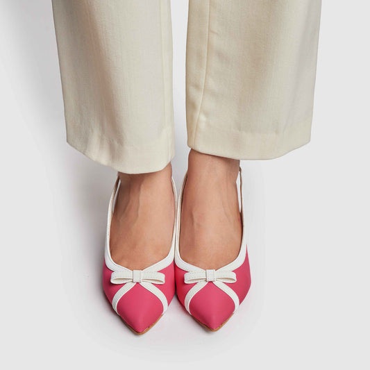 Sandy Fuzz Sling Back - Pink