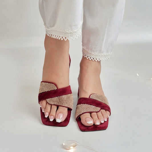 Diva Glam Heel - Maroon