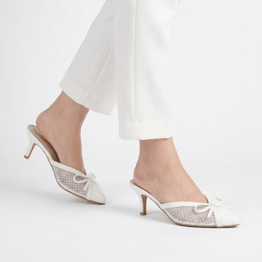Dynasty Court Shoes - White