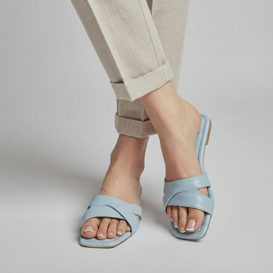 Twin Bling Slides - Sky Blue