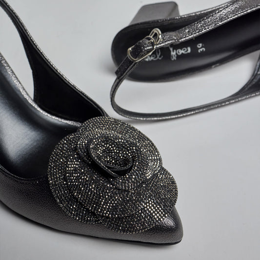 Hibiscus Court Shoes - Grey