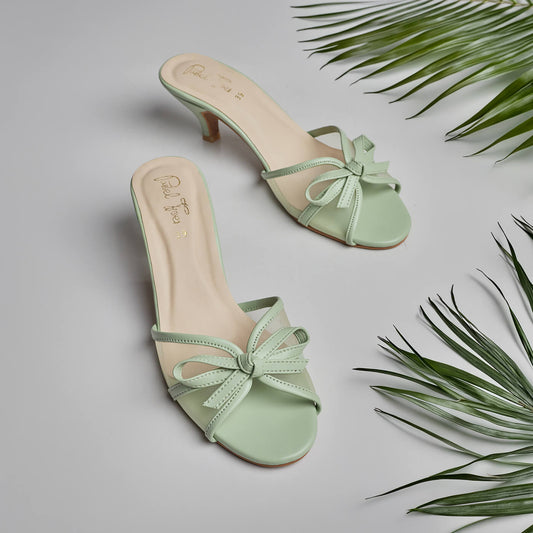 Lotus Net Heel - Mint Green
