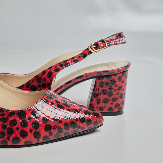 Night Shade Sling Back - Maroon