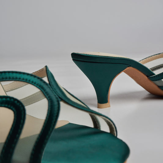 Pastel Bay Heel - Emerald Green