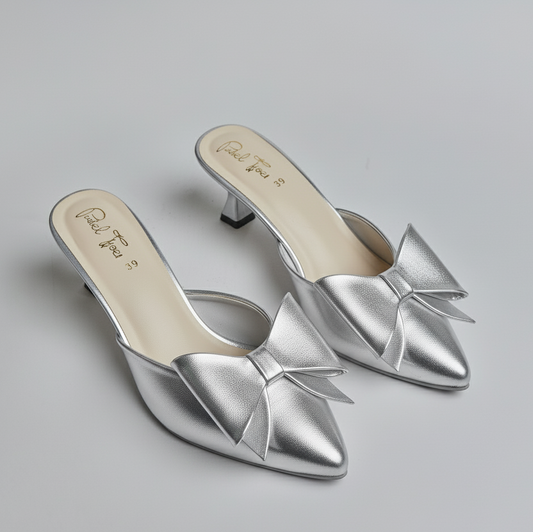 Sousse Mule - Silver