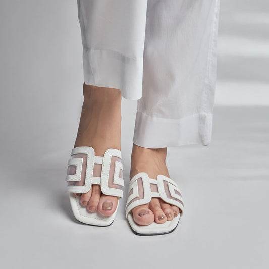 Squared Net Slides - White