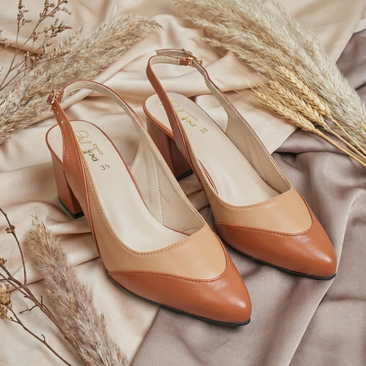 Wavy Sling Back Court Shoes