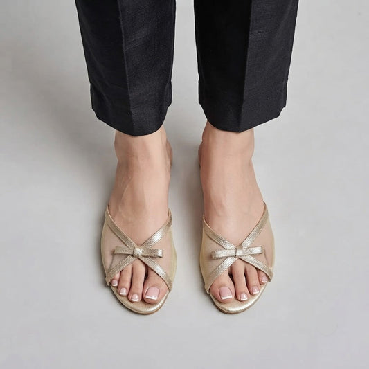 Net Bow Slides - Gold