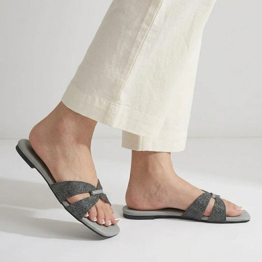 Jute Slides - Black