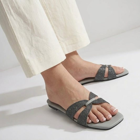 Jute Slides - Black