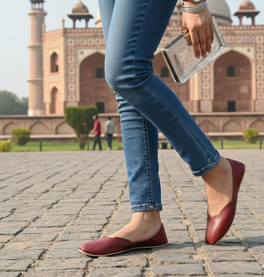 Nawabi Jutti - Maroon