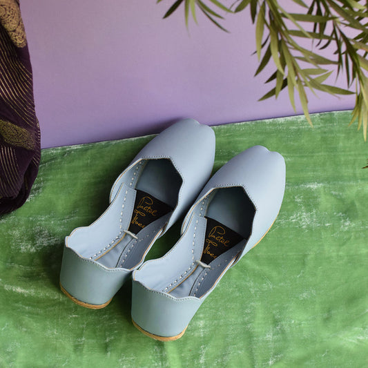 Nawabi Jutti - Aqua Blue