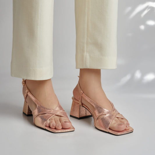 Rome Heels - Peach
