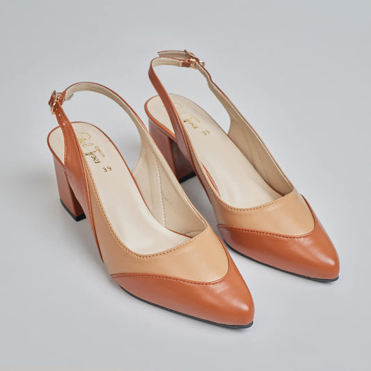 Wavy Sling Back Court Shoes