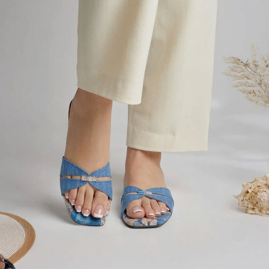 Jute Slides - Blue