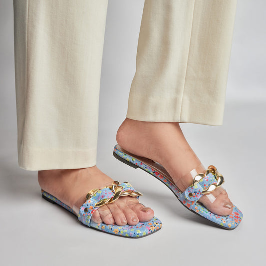 Cute Denim Slides