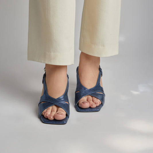 Rome Heels - Navy