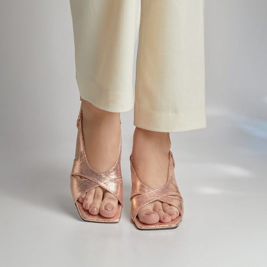 Rome Heels - Peach