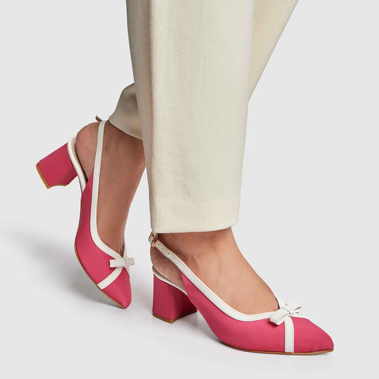 Sandy Fuzz Sling Back - Pink