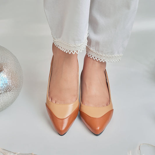 Wavy Sling Back Court Shoes