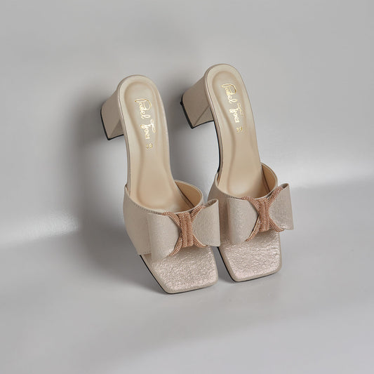 Butterfly Rhinestone - Beige