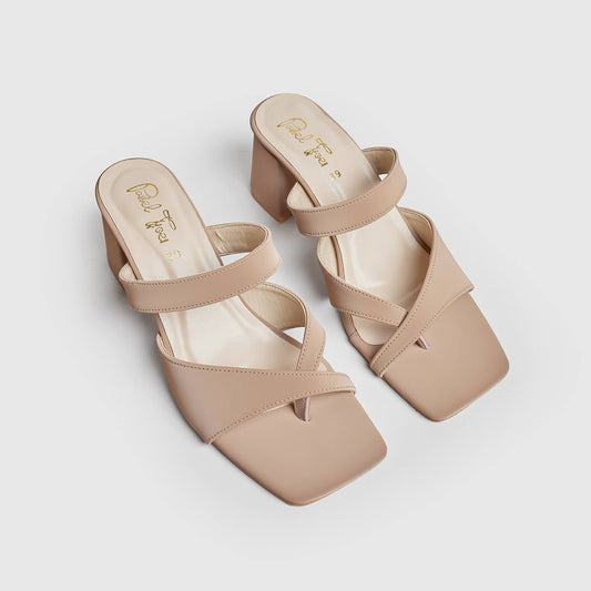 Apsara Block Heel - Light Brown