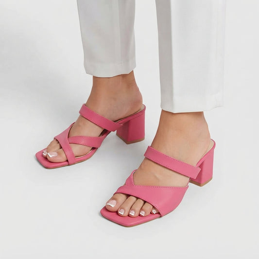 Apsara Block Heel - Pink