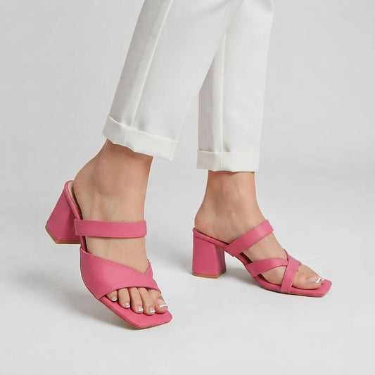 Apsara Block Heel - Pink