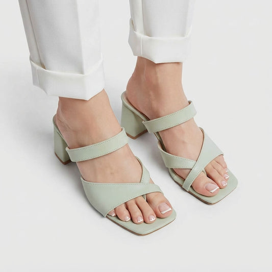 Apsara Block Heel - Mint Green
