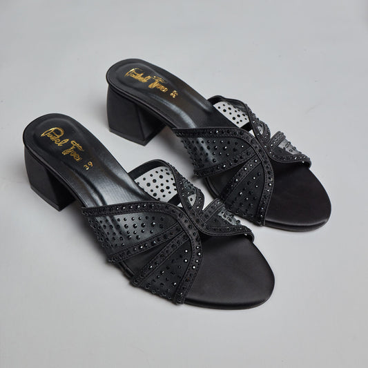 Aquazura Block Heel - Black