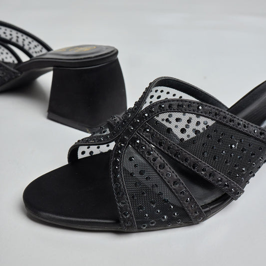 Aquazura Block Heel - Black