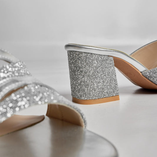 Aurora Block Heel - White