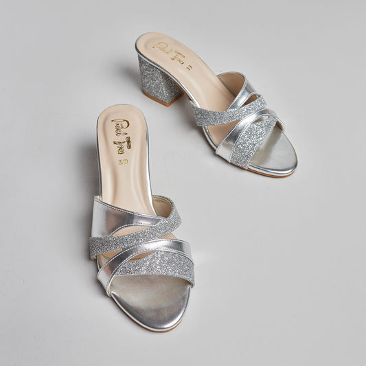 Aurora Block Heel - White