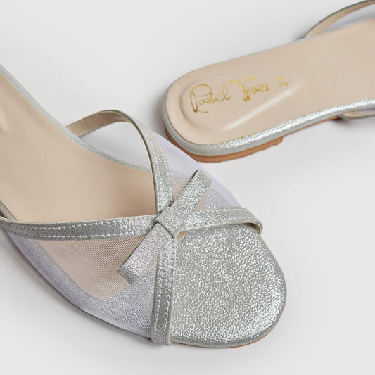 Net Bow Slides - White