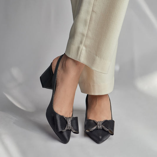 Butterfly Rhinestone Sling Back