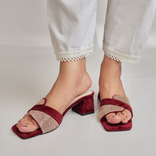 Diva Glam Heel - Maroon