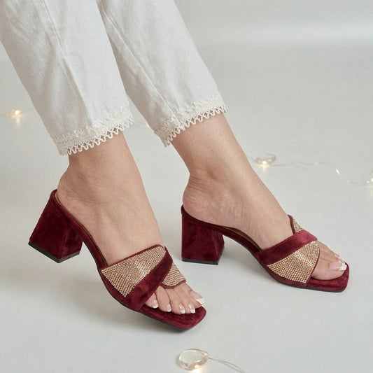 Diva Glam Heel - Maroon