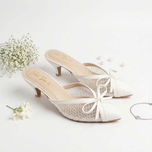 Dynasty Court Shoes - White