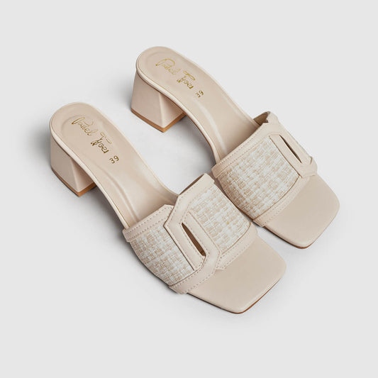 Emily Net Heel - Beige