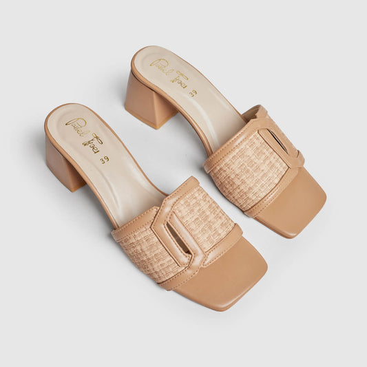 Emily Net Heel - Brown