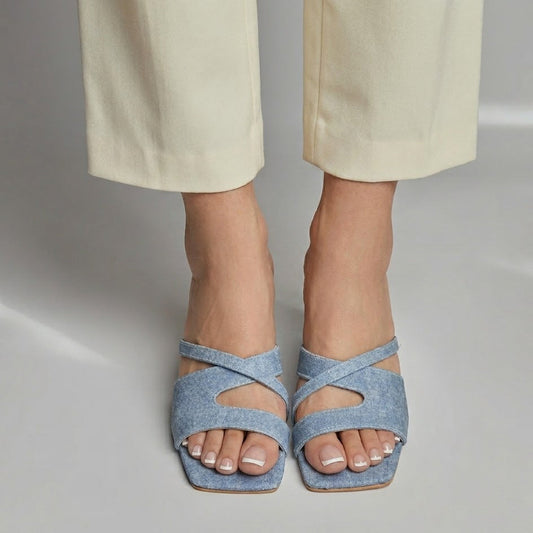 Faded Slipper - Denim Blue